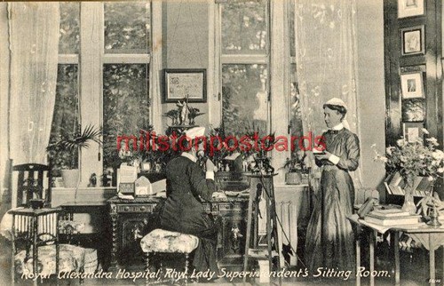 Printed postcard sitting room - postcard,