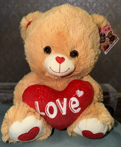 Beige plush teddy - plush, bear