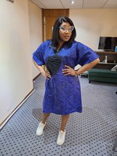 African Ankara Dresses for Women, Ladies African Ankara Dress (M/L UK 14 - 18)