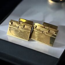 Very Rare - M. Gerard Paris - 18ct Gold Rectangle Cufflinks.