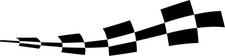  2 x chequered flag vinyl stickers graphics car wing mirror decals fun racing 