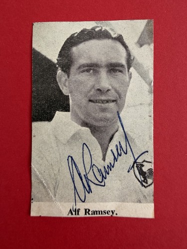 Sir alf ramsey hand signed - sir,