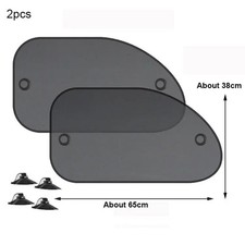 2Pcs Car Sun Shade Cover blind mesh Max UV Protection for Rear front Window kids