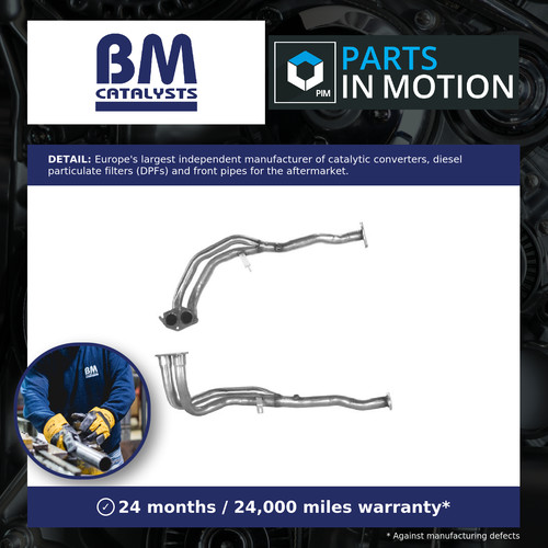 Exhaust front down - down, pipe