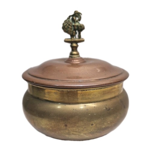 Vintage copper brass pot - vintage,