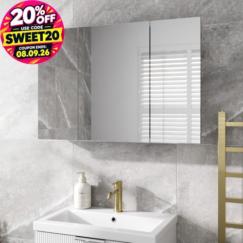Triple door bathroom mirror - triple,