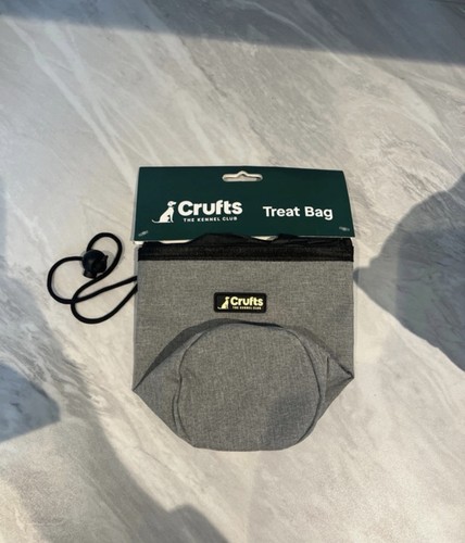 Crufts treat bag grey black - crufts,