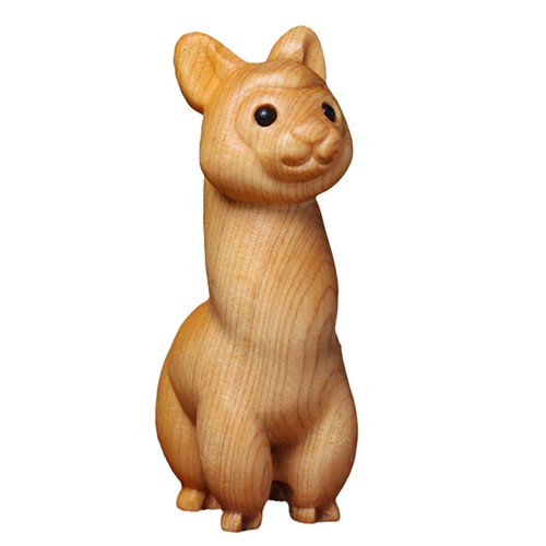 Handmade wooden alpaca - handmade,