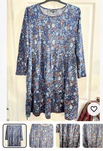 Ladies bnwt soft blue floral - soft,