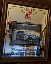 ROLLS ROYCE ADVERTISING MIRROR  "YOU CAN BE THE PROUD OWNER OF OUR LATEST MODEL"