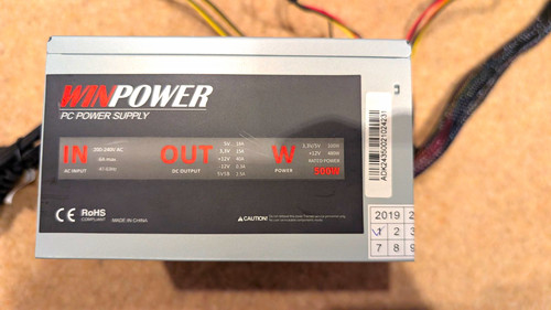 Winpower 500w atx power - pc,