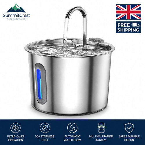 Stainless steel cat water - cat,