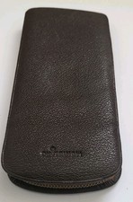 1950er Years Montblanc Braun Case From Saffianleder for 3 Fountain/Krokodiletui