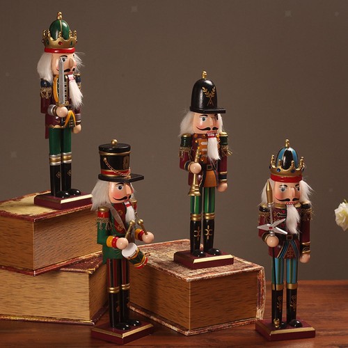 Wooden nutcracker doll - wooden,