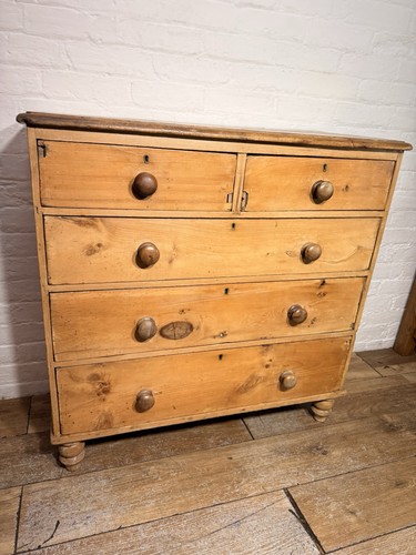 Victorian pine chest - pine,