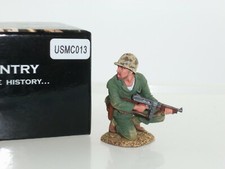 KING AND COUNTRY USMC013 US MARINE CORPS OFFICER WITH TOMMY GUN TOY SOLDIER