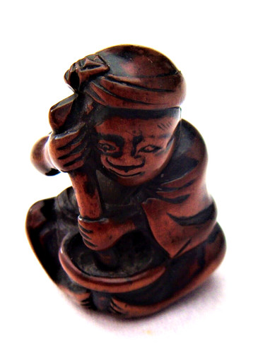 Antique japanese boxwood - japanese,