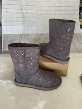 New UGG Classic Zodiac Short Boot (Size 8 ) Women Color- Nightfall, Suede Upper.
