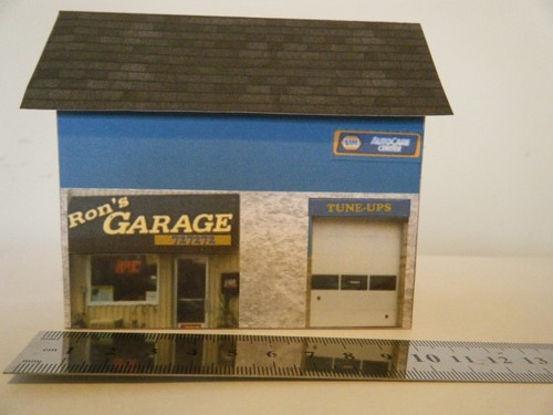 Scratch built card model - built,
