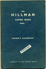 1961 1962 THE HILLMAN SUPER