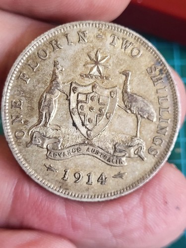Australia 1914 florin two - 1914,