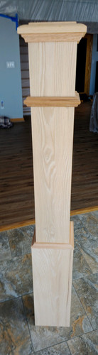 Oak box newel post new - newel,