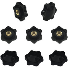 8 PCS Handle Wing Nuts,Clamping Star Knobs,Thumb Screws Nuts (M8*32Mm)