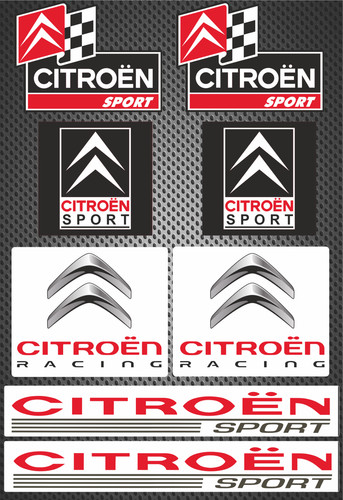 Citroen racing sticker set 8 - sticker,