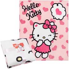 Hello Kitty Pink Heart Fleece