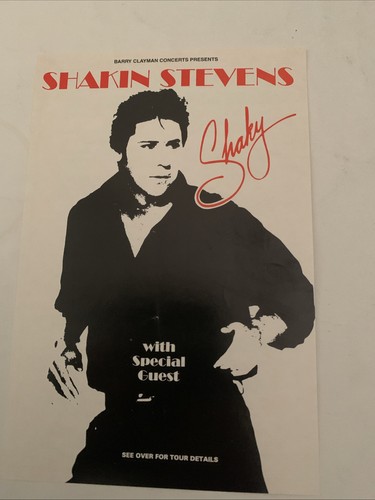 Shakin stevens tour flyer - shakin',