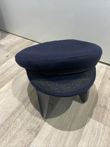 Vintage royal navy wool imper - royal,