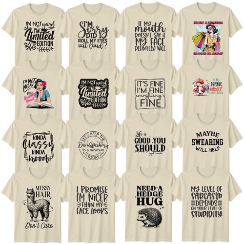 Sarcastic humour adult shirt - humour,