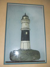 1/2 Lighthouse Model in Box Frame.30 by 38cm. Strong plywood back.Assemblage.