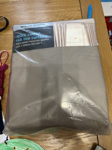 Asda pair curtains grey tab - asda,