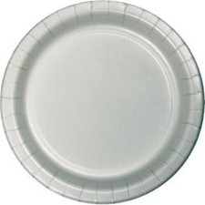 Silver 7 Inch Paper Plates 24