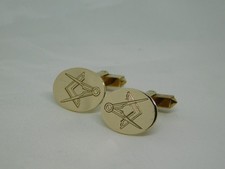 9ct Gold Oval "Masonic"