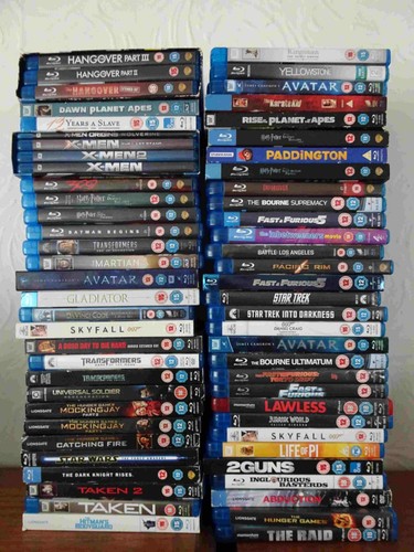 Job lot 61x blu rays - job,