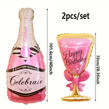 Large Champagne Wine Glass+