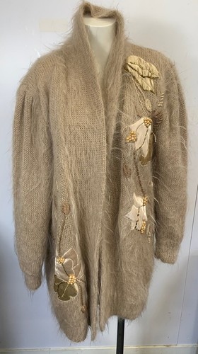 Vintage beige cardigan - vintage,