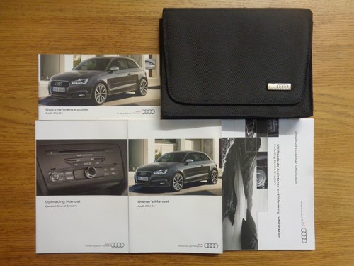 Audi owners handbook - a1/s1,