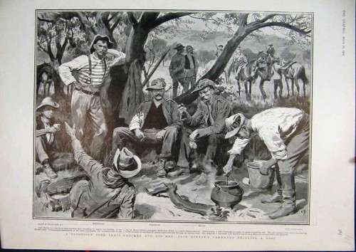 Old antique print 1902 - antique,