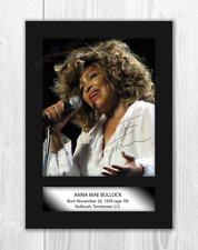 Tina Turner A4 signed mounted