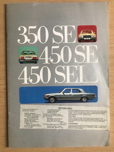 Mercedes benz w116 350 - se, 450