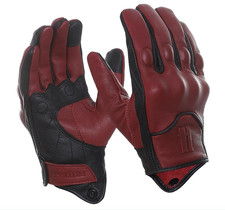 Harssidanzar Motorbike Gloves Mens Leather Motorcycle Gloves Touchscreen Riding