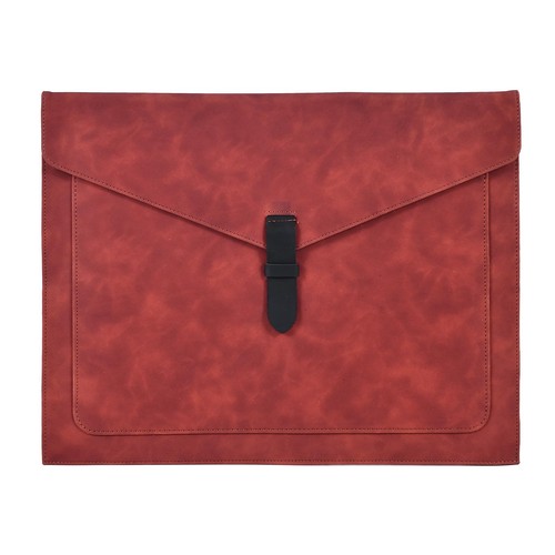 Brown leather file folder - leather,