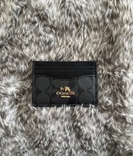 Black Coach Card Holder