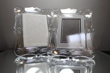 One (1) Waterford Lead Crystal Wedding Collection Photo Frame 5×7 Picture Heart