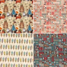 100% Cotton Fabric Boho Native