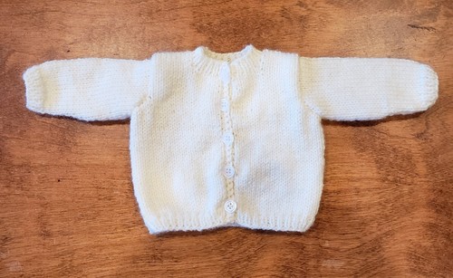Hand knit doll sweater - hand, /