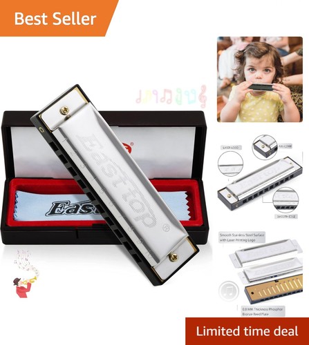 Pocket sized key harmonica - c,